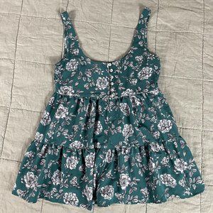 Urban Outfitters | beautiful Dress Skort GreenMotif Floral